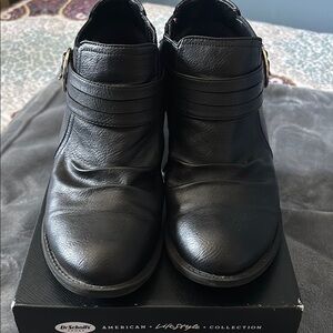 Dr. Scholl's Black Leather Boots